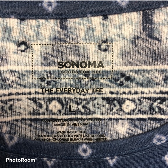 Sonoma Short Sleeve Tops set of 2 Blue and Purple - Picture 4 of 13